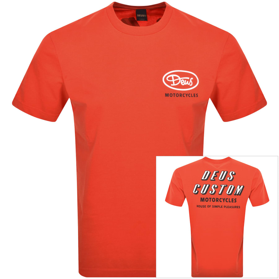 Deus Ex Machina Shimmy T Shirt Red